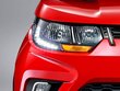 Mahindra KUV100 Exterior Front headlight red color