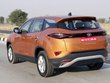 2019 Tata Harrier orange rear in action