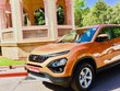 2019 Tata Harrier orange front angle parked