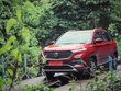 2019 MG Hector red front angle on bridge