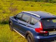 2019 Maruti XL6 blue rear angle shot above