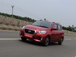 2019 Datsun Go CVT red front angle in action