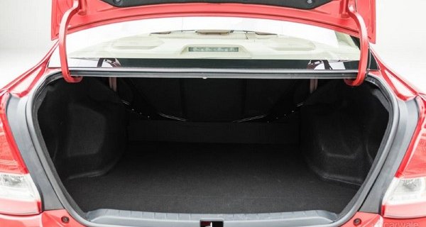 Toyota Platinum Etios 2018 boot space 