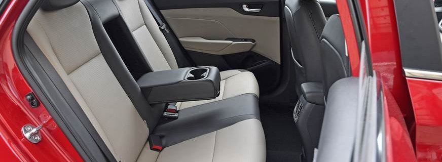 Hyundai Verna 2018 back seats