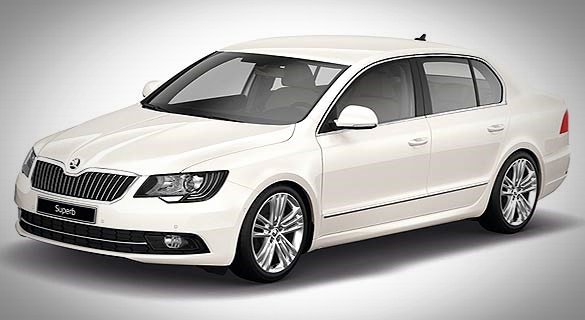 skoda superb 2019 India exterior white colour