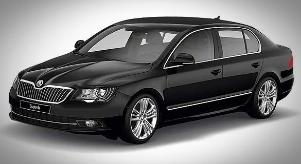 skoda superb 2019 India exterior black  colour