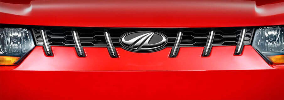 Mahindra KUV100 Exterior Front grille red color
