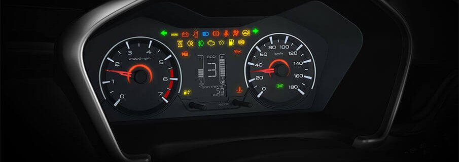 Mahindra KUV100 Interior instrument cluster