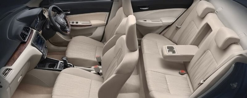 Maruti Suzuki Dzire 2019 Interior layout