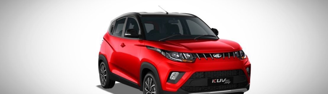 Mahindra KUV100 exterior red and black colour