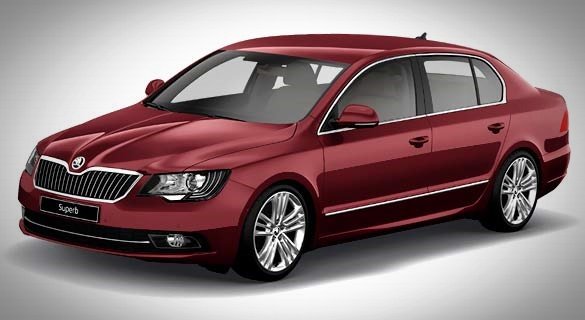 skoda superb 2019 India exterior red colour