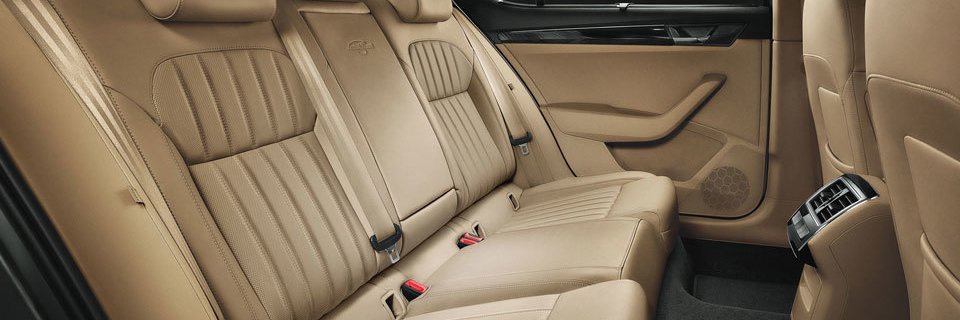 skoda superb 2019 India interior rear seat