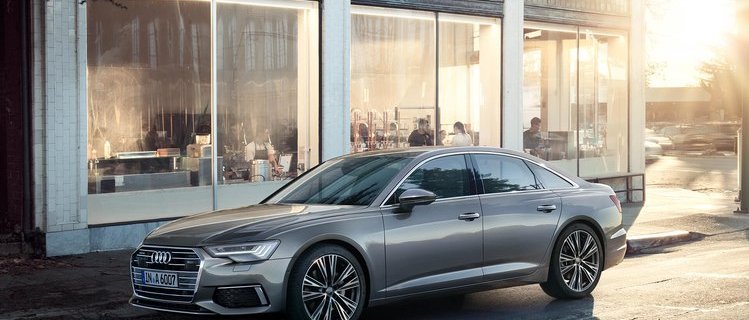 2019 Audi A6 silver front left view