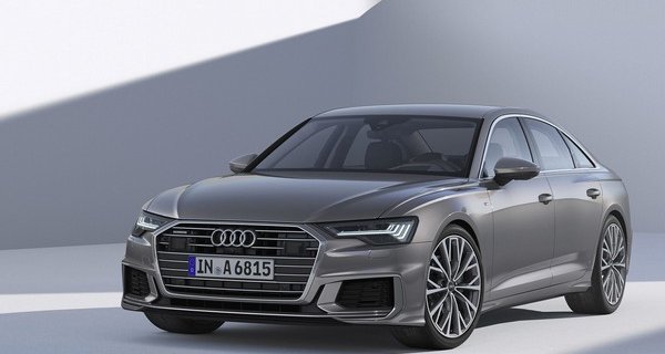 2019 Audi A6 silver front view