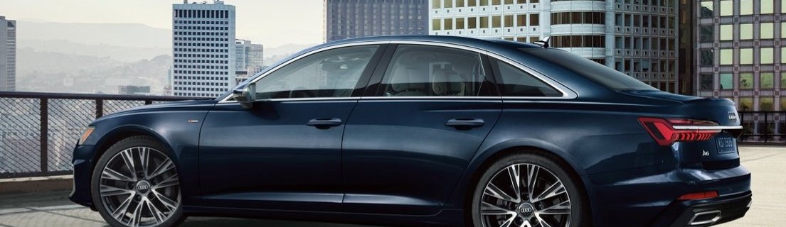 2019 Audi A6 blue left exterior view