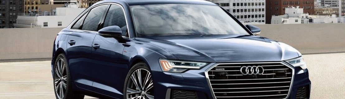 2019 Audi A6 blue front view