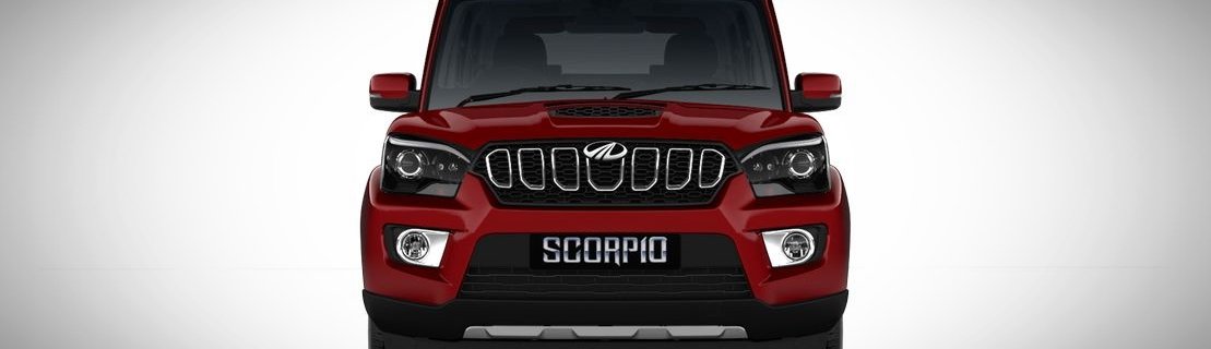 2018 Mahindra Scorpio molten red