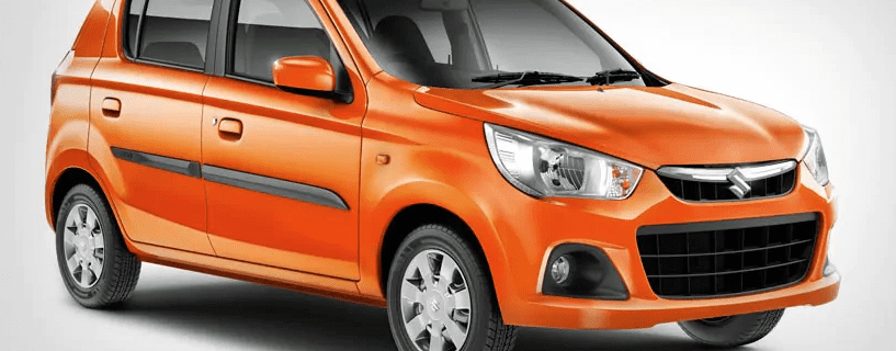 2019 Maruti Alto K10 orange side profile angle