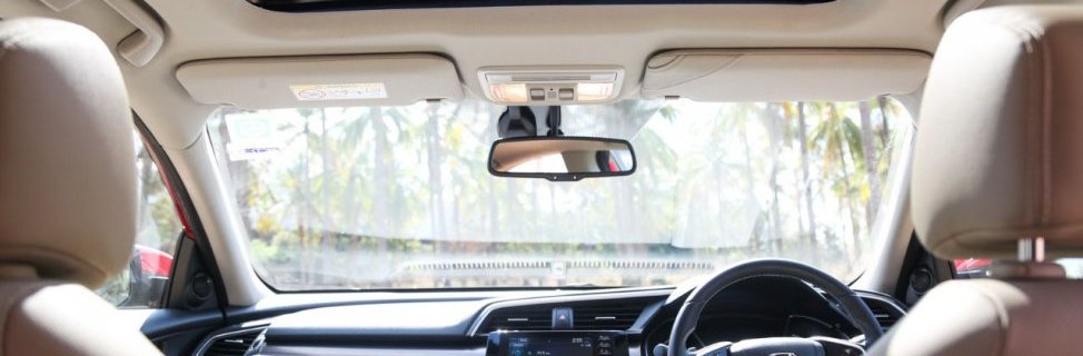 2019 Honda Civic interior dashborad and front seat