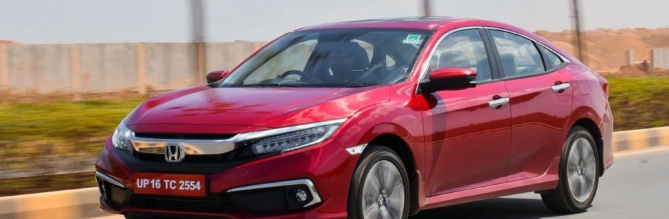 2019 Honda Civic red side profile angle