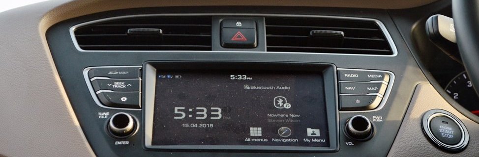 2018 Hyundai Elite i20 touchscreen infotainment system