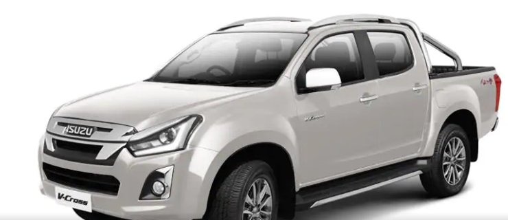 2019 Isuzu D-Max V-Cross splash white