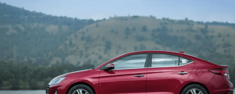 Hyundai elantra review red side profile