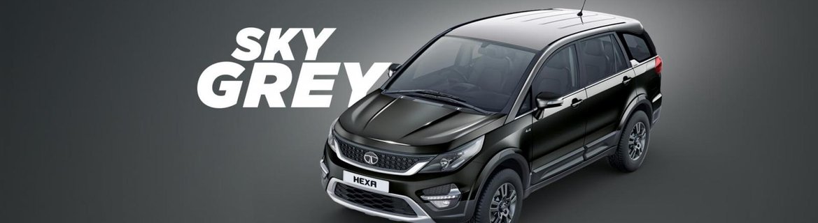 Tata Hexa exterior sky grey