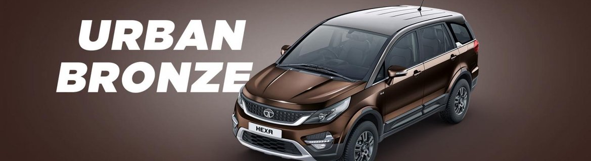 Tata Hexa exterior urban bronze