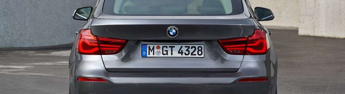 BMW 3 Series GT black rear