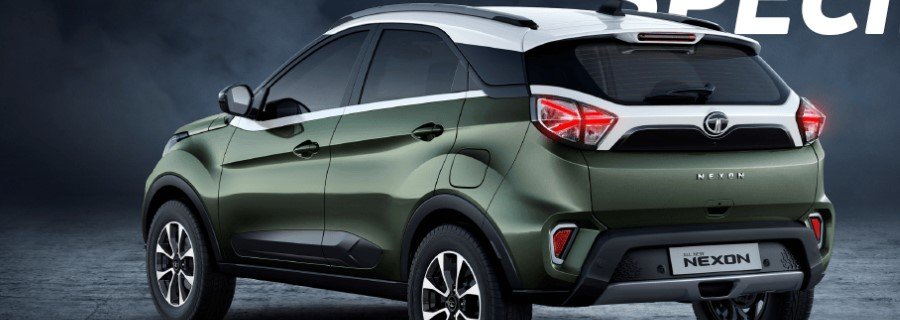 2020 Tata Nexon rear three quarters image 1