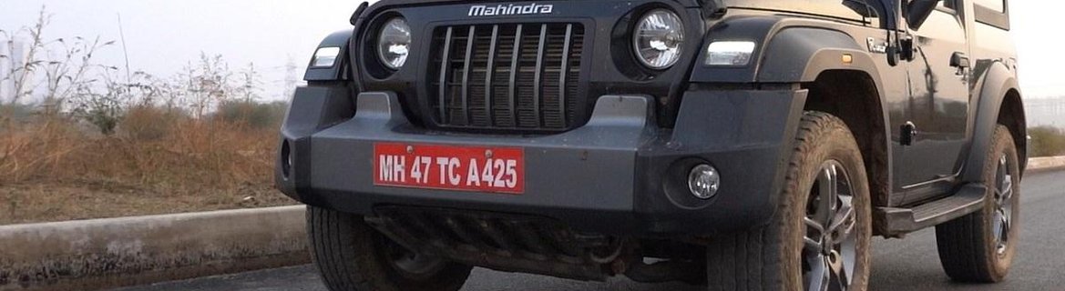 new mahindra thar front view