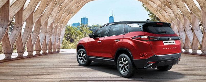 2021 Tata Harrier rear three quarters 3