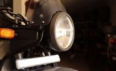 Car-styled automatic headlamps on Royal Enfield Himalayan