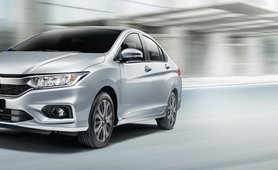Honda City 2018 Exterior silver colour on road front look