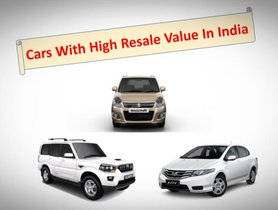 Cars with high resale value in India