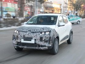 Renault Kwid EV In Production Guise Spied Again In China