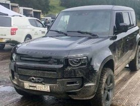 2020 Land Rover Defender Seen On "No Time To Die" Movie Set With No Camouflage