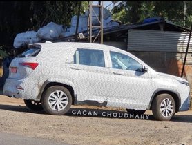 MG Hector Plus Spotted Again With Captain Seats