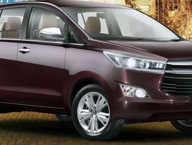 Toyota Innova Crysta Could Get Costlier Anytime Soon
