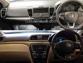 Interior of New-gen Honda City (Low Variant) Compared with Maruti Ciaz Delta
