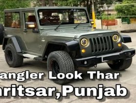 This Mahindra Thar Has Been Impressively Modified To Look Like A Jeep Wrangler