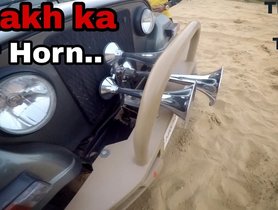Mahindra Thar Installed With A Train’s Horn Worth Rs 1 Lakh