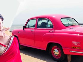 Sunny Leone's Dream Car PINK Hindustan Ambassador with Automatic Transmission 