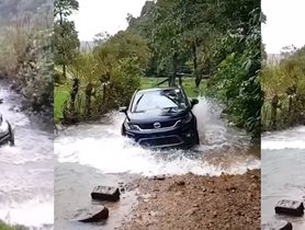 Watch Tata Hexa Crossing Rivers Like A Pro [VIDEO]