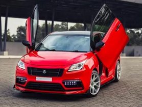 This Modified Maruti Baleno Looks Extremely Dazzling with Scissor Doors
