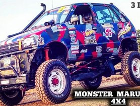 This Maruti 800 Has 4x4 and Monster Truck Looks