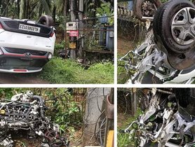 Tata Nexon (5-star NCAP) Saves Driver From Fatal Injuries In HUGE Crash