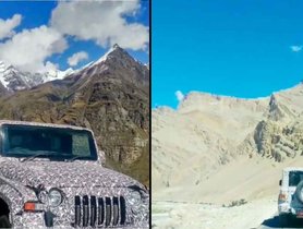 Next Generation Mahindra Thar Spotted Testing In Leh-Ladakh Region