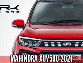 2021 Mahindra XUV500 Rendered, Looks Sleeker than Current Model